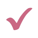 Correct Pink Symbol