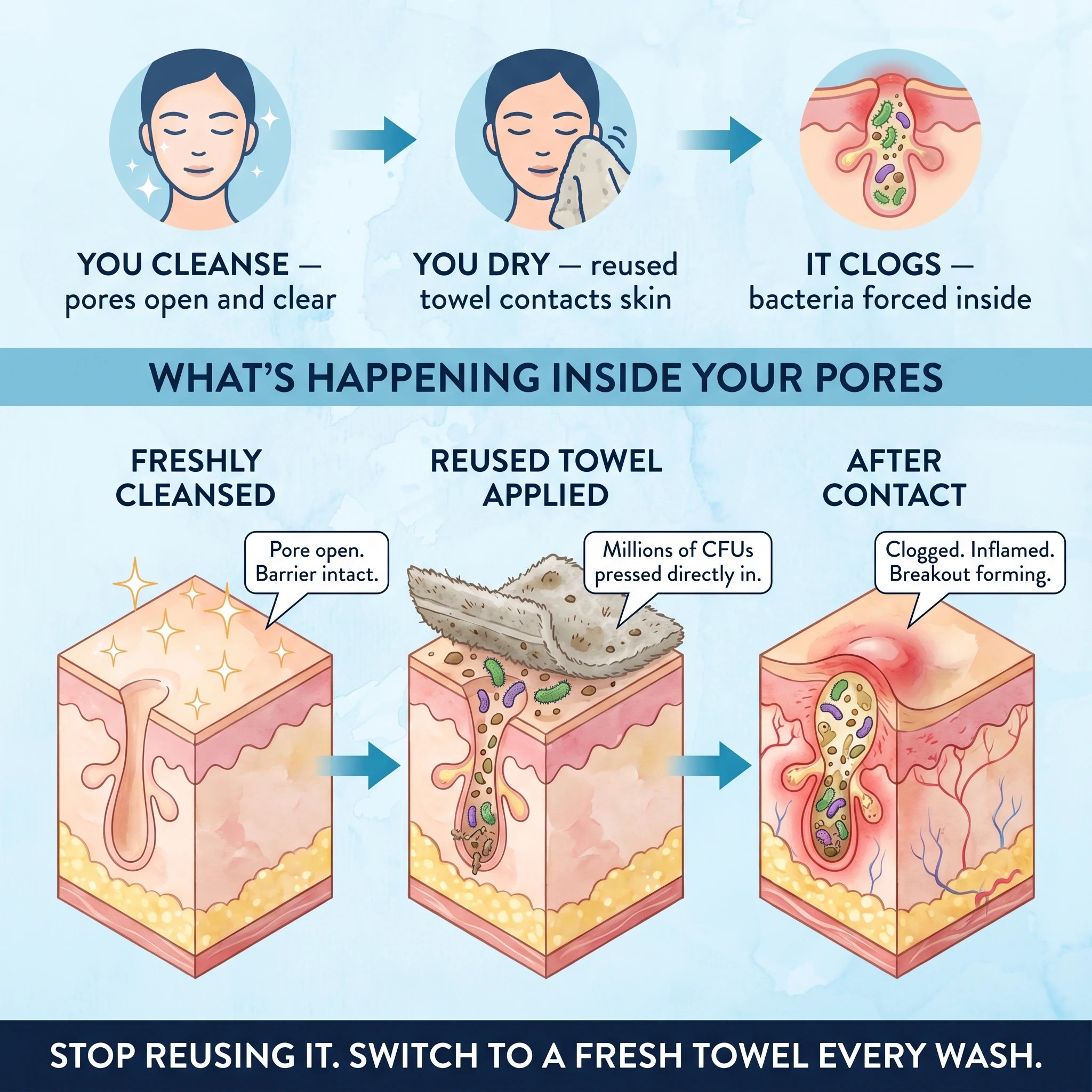 DermaClear™ Face Towels For Acne-Prone Skin - Botanique Paris