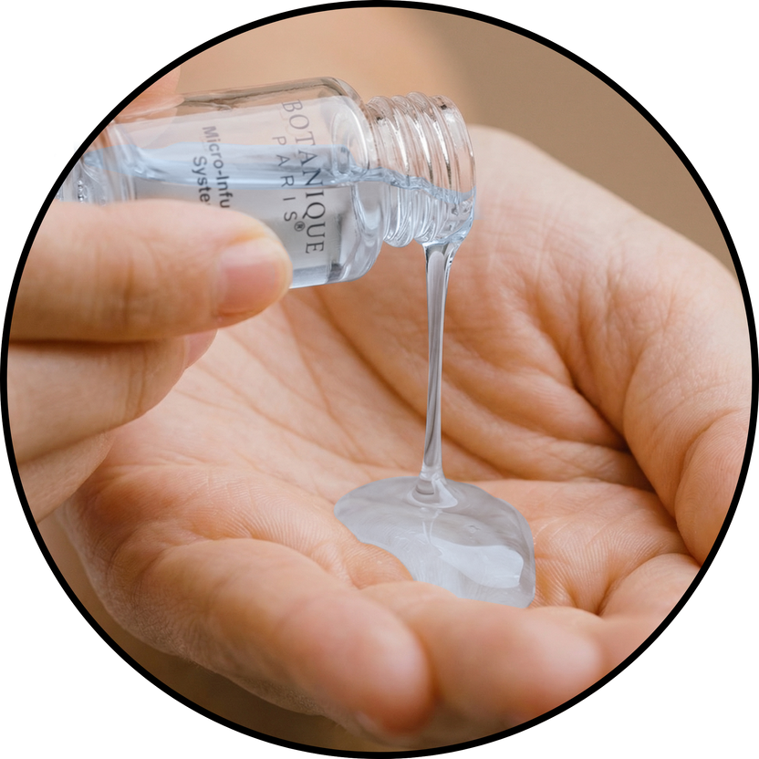 Step 3: massage remaining serum