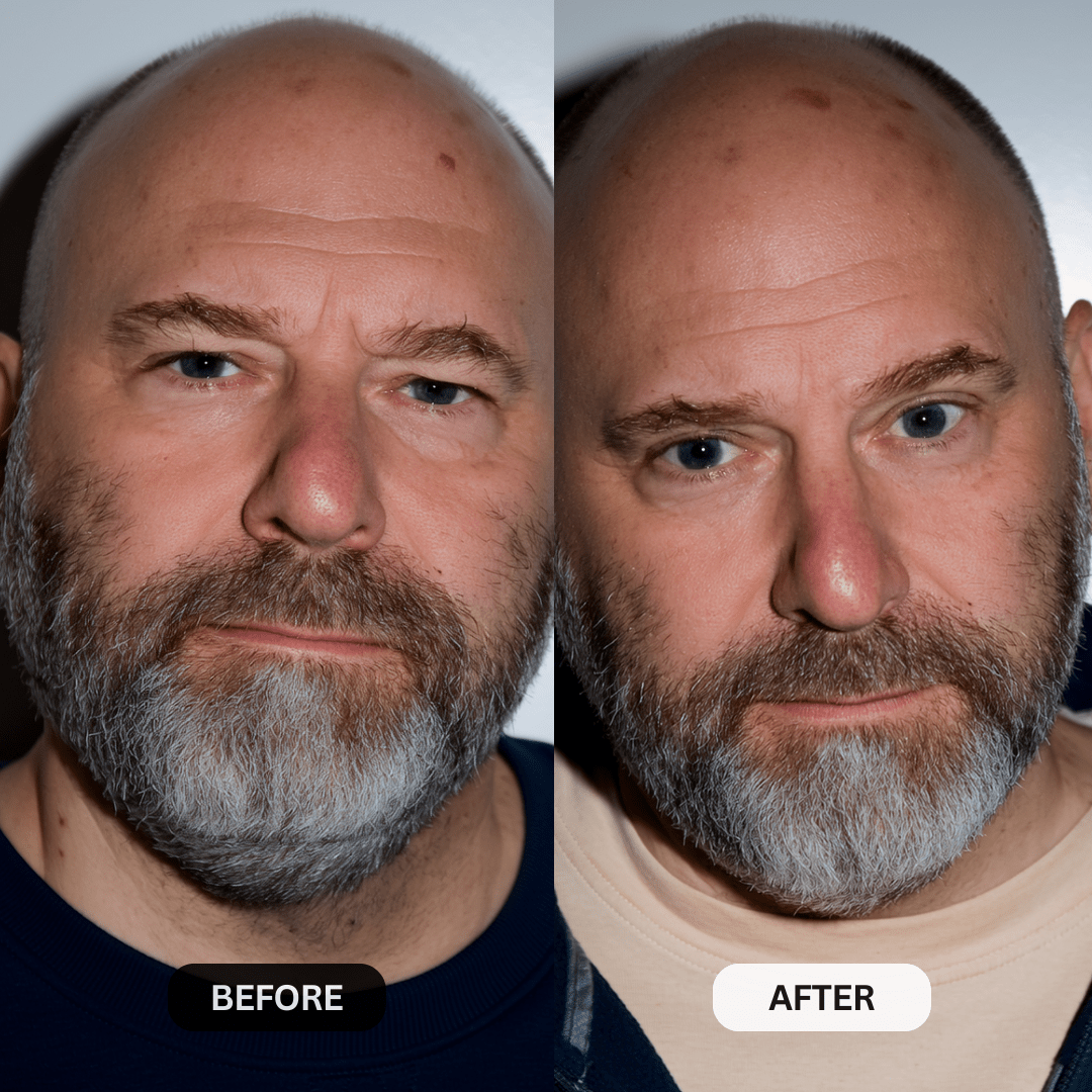Customer testimonial before and after