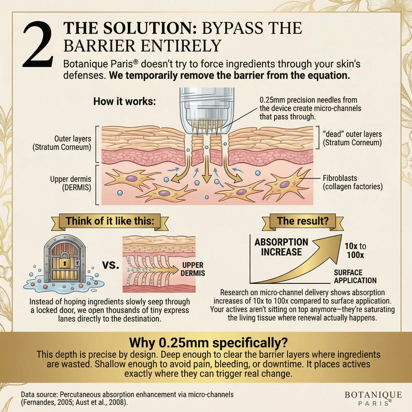 Surface creams vs micro-infusion penetration, panel 2